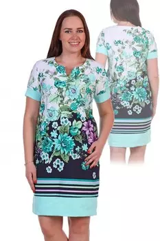 Туника трикотажная Зазеркалье (мятная)