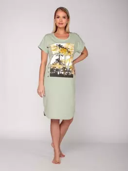 Туника трикотажная Жансая (зеленая) рр