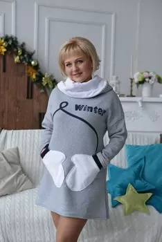 Туника трикотажная Зима