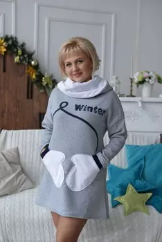 Туника трикотажная Зима рр