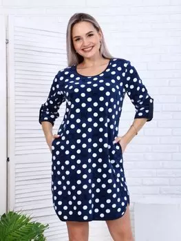 Туника велюровая Оанез (синяя)