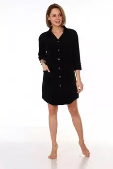 Туника велюровая Пэтти (черная) рр
