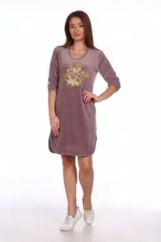 Туника велюровая Софья (кофейная)