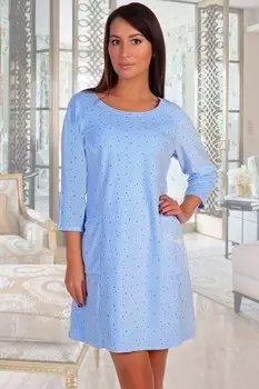 Туника велюровая Тони (голубая) рр