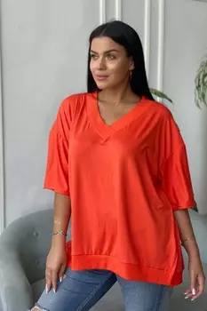 Туника вискозная Анджелия (оранжевая)