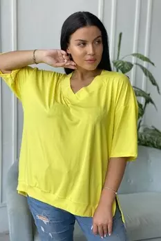 Туника вискозная Анджелия (желтая) рр