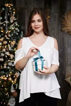 Туника вискозная Брина (белая)