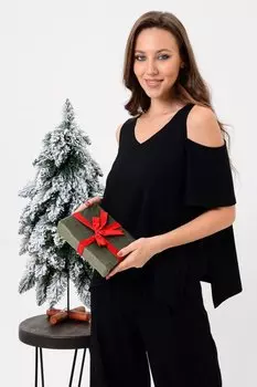 Туника вискозная Брина (черная)