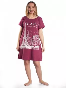 Туника вискозная Чайка (бордовая)