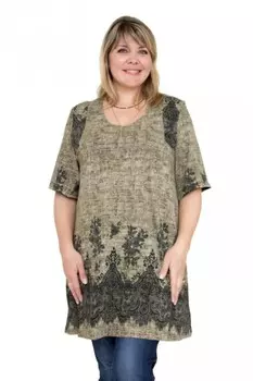 Туника вискозная Глория (хаки) рр