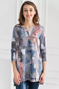 Туника вискозная Хезер (полоса)