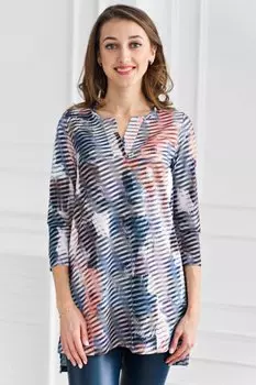 Туника вискозная Хезер (полоса) рр