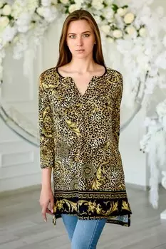 Туника вискозная Холли (леопардовая)