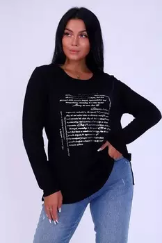 Туника вискозная Эвоника (черная)