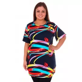 Туника вискозная Колумбия (красная)