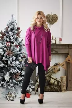 Туника вискозная Либби (слива) рр