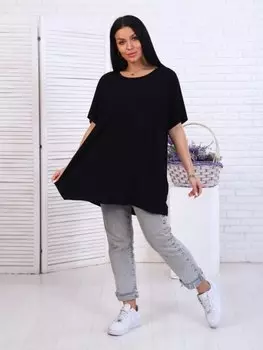 Туника вискозная Мэдисон (черная)