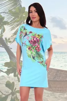 Туника вискозная Манго (светлая бирюза) рр