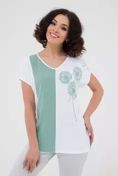 Туника вискозная Мильва (фисташковая) рр