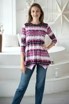 Туника вискозная Молли (малиновая)