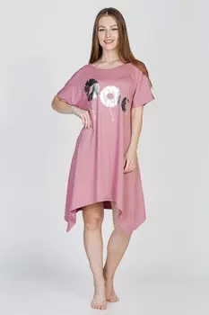 Туника вискозная Нелда (розовая) рр