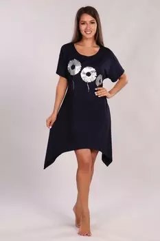 Туника вискозная Нелда (темно-синяя) рр