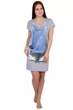 Туника вискозная Оллана (серая) рр