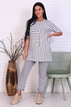 Туника вискозная Реми (белая)