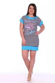 Туника вискозная Розабель (голубая) рр