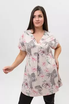 Туника вискозная Сагидат (пудровая)