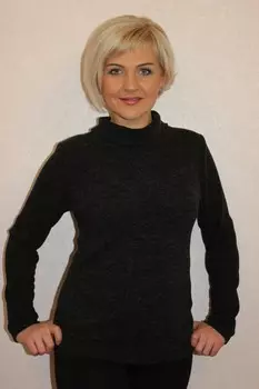 Водолазка из ангоры Дарина (черная)