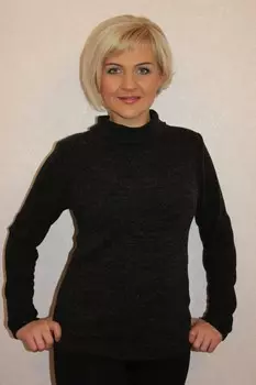 Водолазка из ангоры Дарина (черная) рр