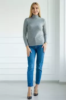 Водолазка трикотажная Берта (серая)