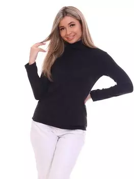 Водолазка трикотажная Чунья (черная)