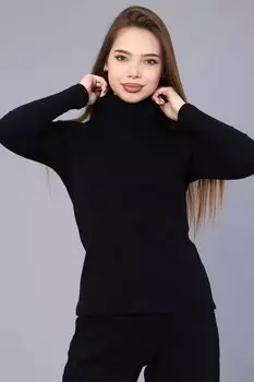 Водолазка трикотажная Фло (черная)