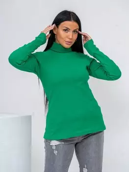 Водолазка трикотажная Иветта (изумрудная)