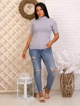 Водолазка трикотажная Лайма (серая)