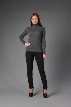 Водолазка трикотажная Николета (темно-серая)