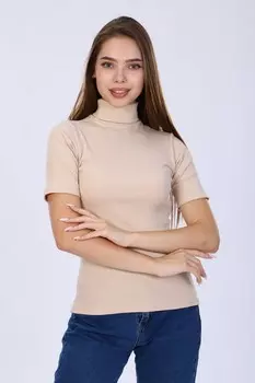 Водолазка трикотажная Рамида (бежевая)