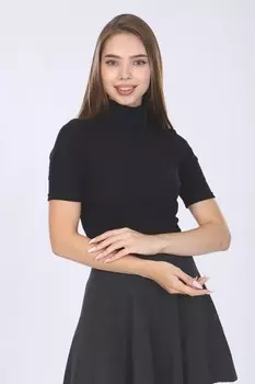 Водолазка трикотажная Рамида (черная)