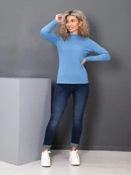 Водолазка трикотажная Рута (голубая)