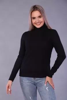Водолазка трикотажная Шерри (черная)