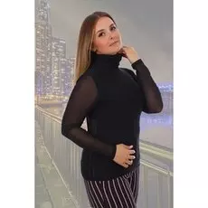 Водолазка трикотажная Влада (черная)