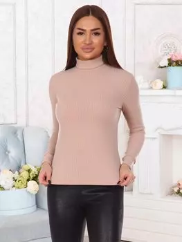 Водолазка трикотажная Жизель (бежевая)