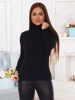 Водолазка трикотажная Жизель (черная)