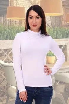 Водолазка вискозная Дания (белая) рр