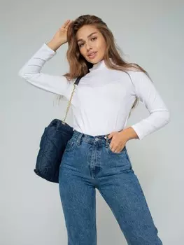 Водолазка вискозная Менси (белая)