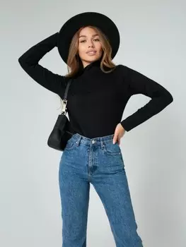 Водолазка вискозная Менси (черная)