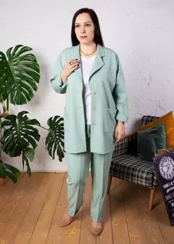 Жакет трикотажный Алиссия (зеленый)