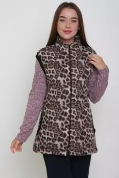 Жилет флисовый Валерия (леопардовый) рр